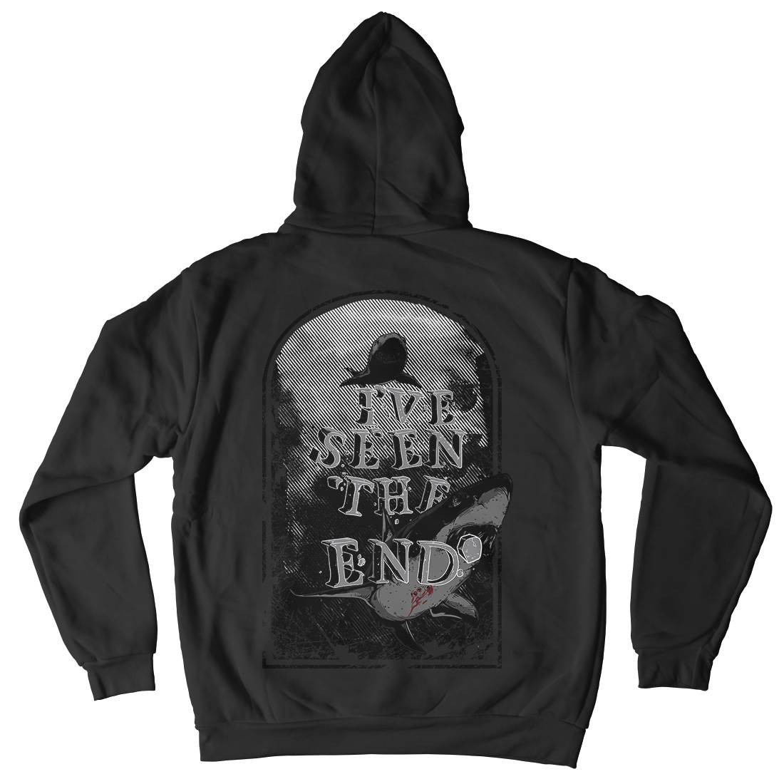 I&#39;ve Seen The End Mens Hoodie With Pocket Navy C949