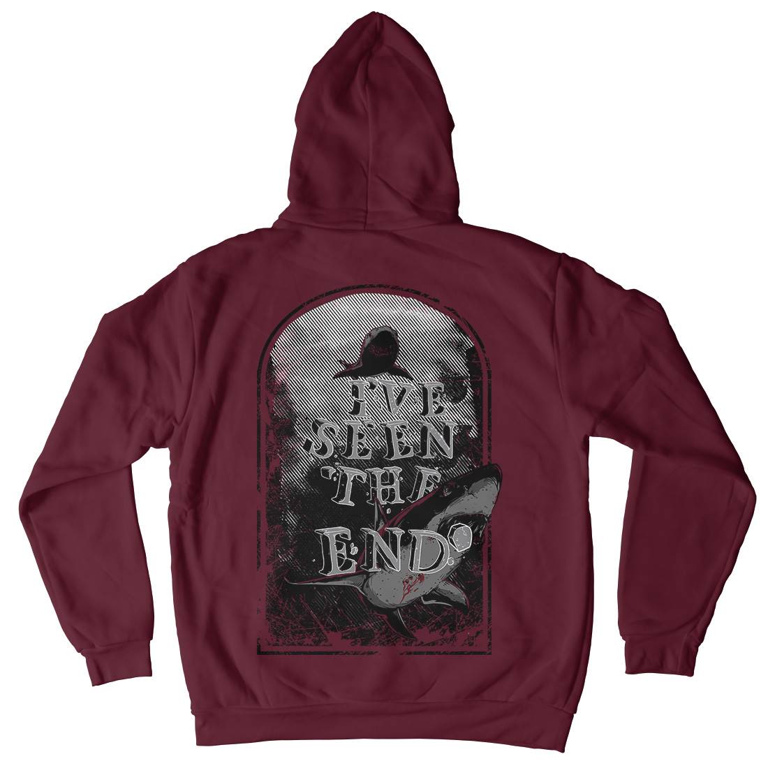 I&#39;ve Seen The End Mens Hoodie With Pocket Navy C949