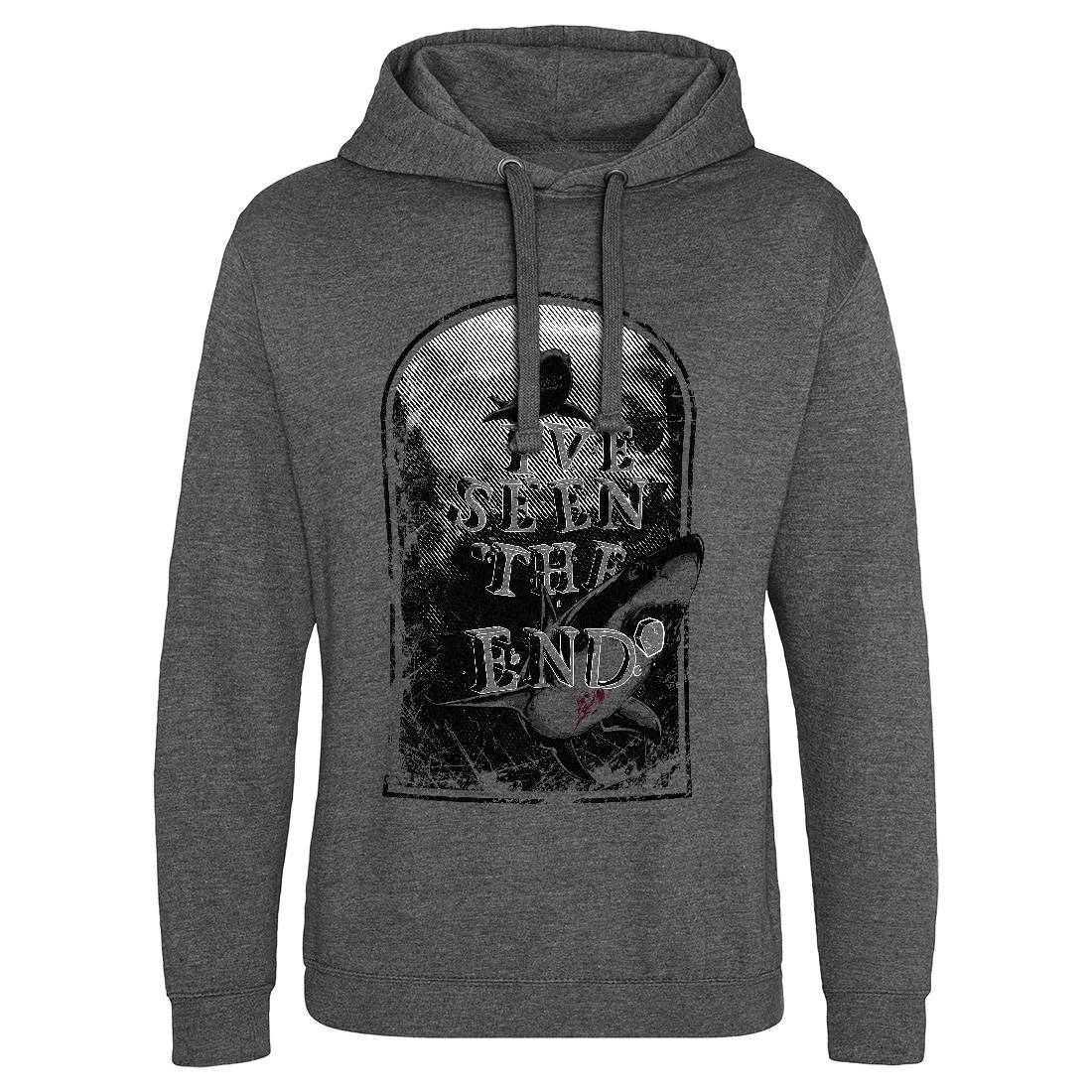I&#39;ve Seen The End Mens Hoodie Without Pocket Navy C949