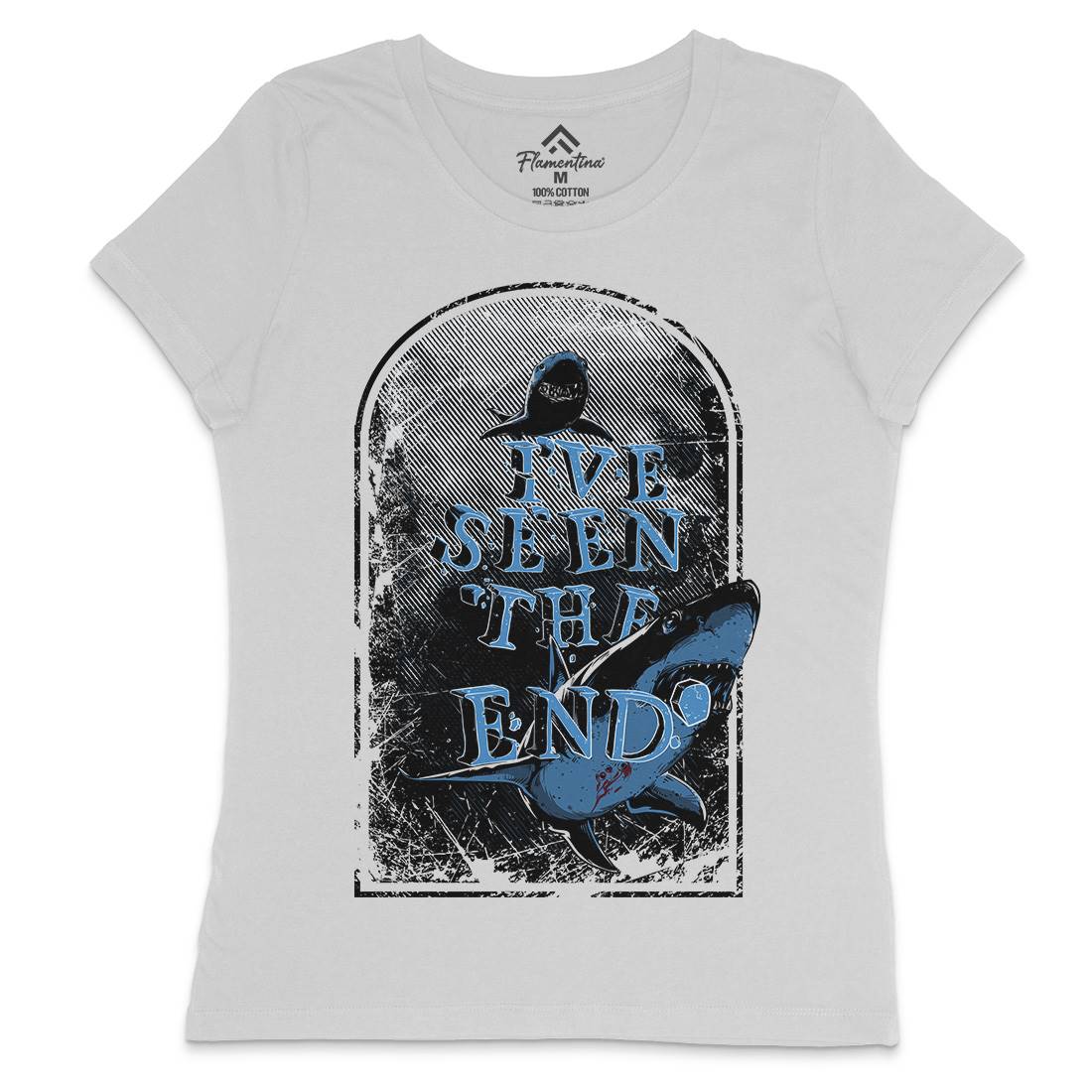 I&#39;ve Seen The End Womens Crew Neck T-Shirt Navy C949