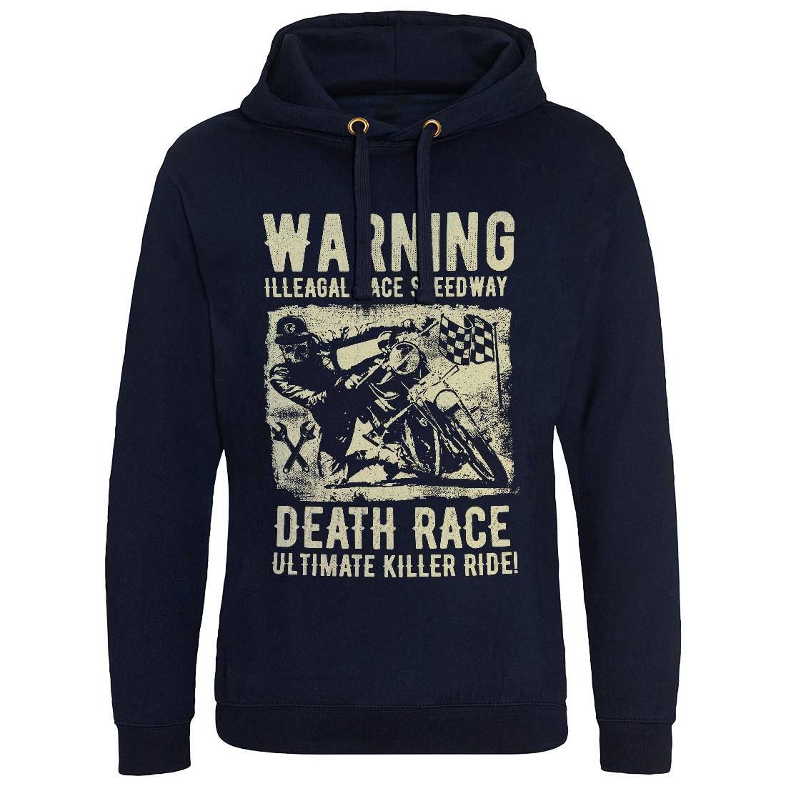 Illegal Race Speedway Mens Hoodie Without Pocket Motorcycles C951