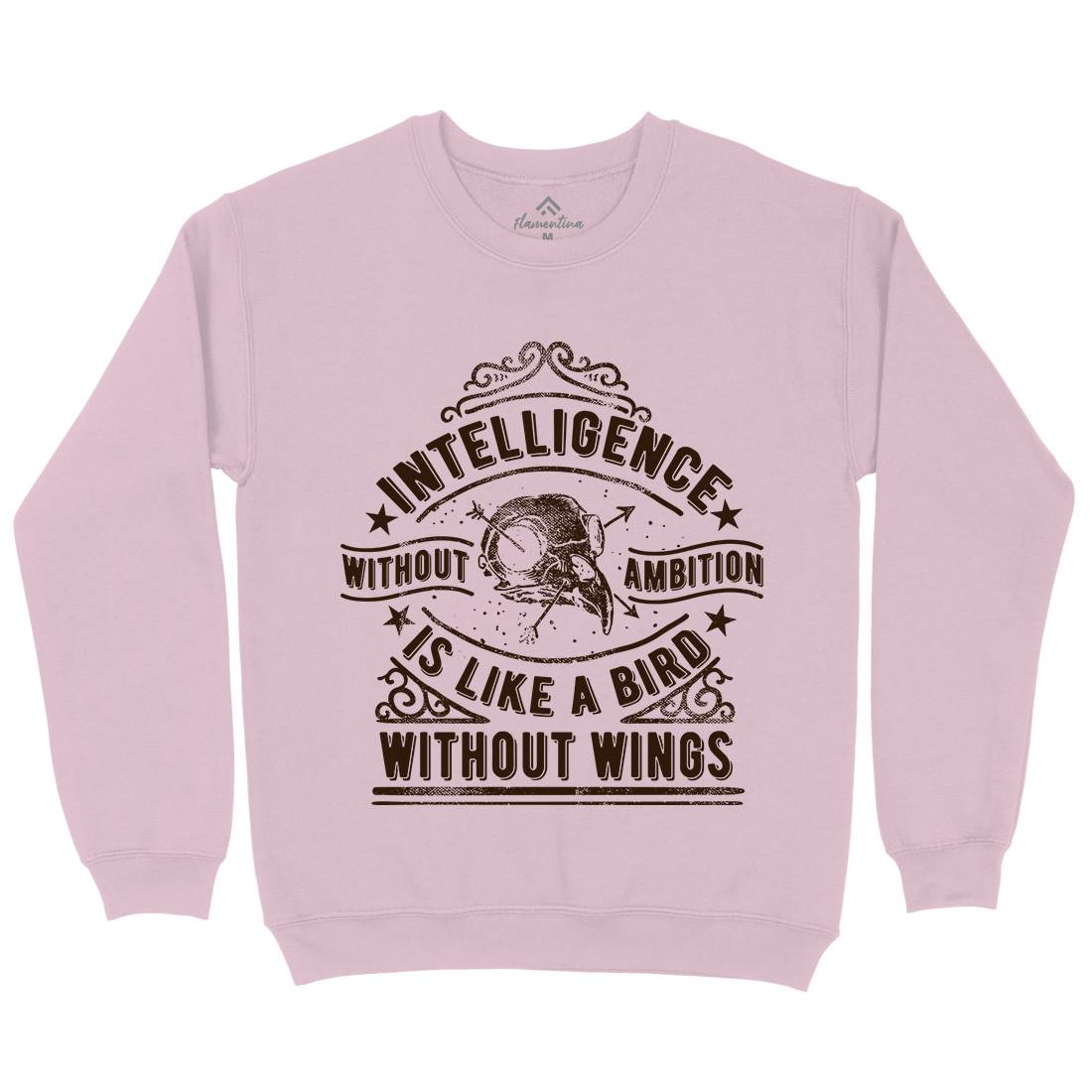Intelligence Without Ambition Kids Crew Neck Sweatshirt Quotes C953
