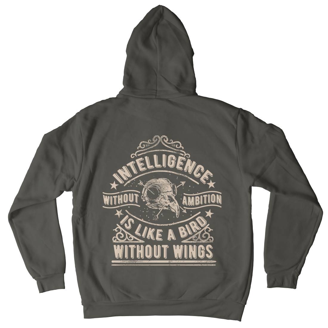 Intelligence Without Ambition Kids Crew Neck Hoodie Quotes C953
