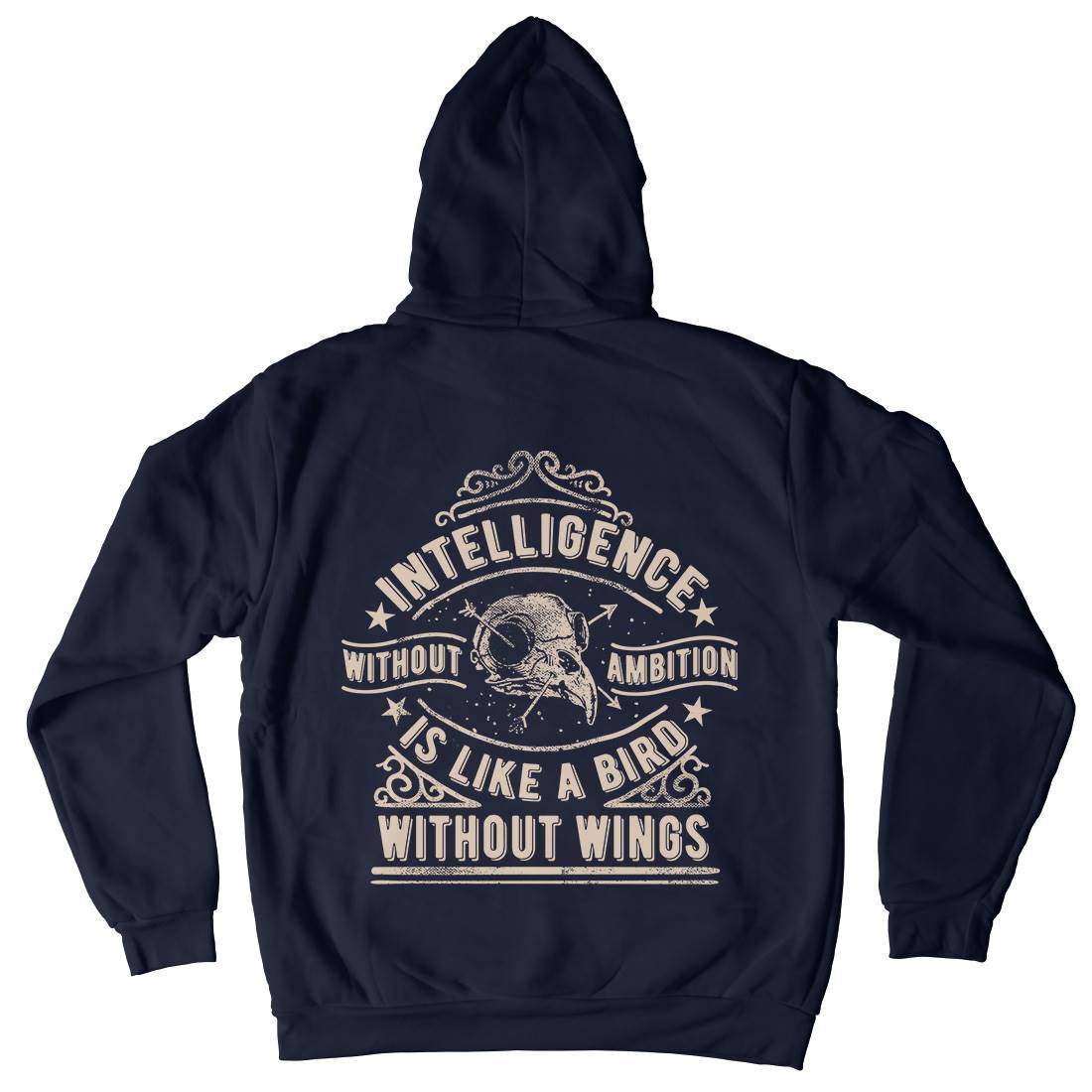 Intelligence Without Ambition Kids Crew Neck Hoodie Quotes C953