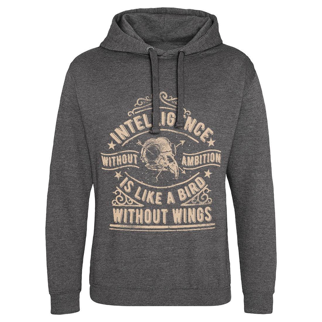 Intelligence Without Ambition Mens Hoodie Without Pocket Quotes C953