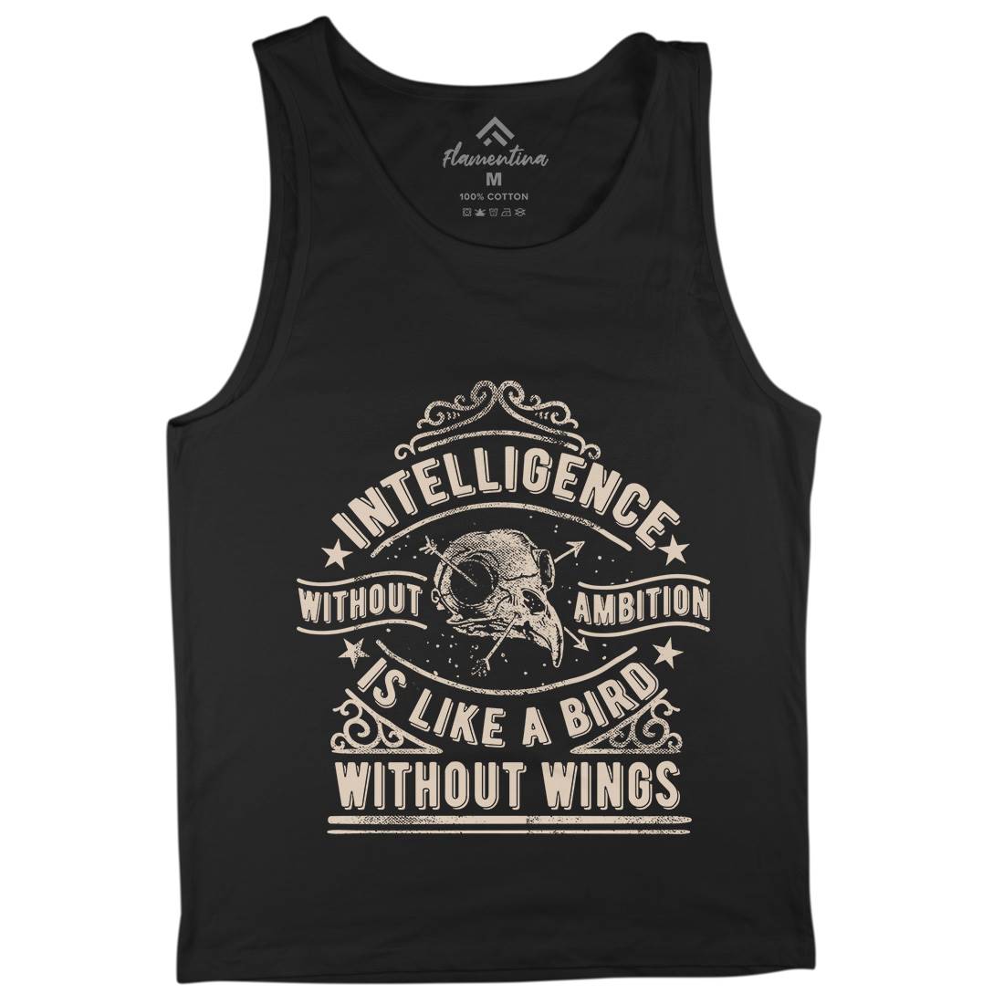 Intelligence Without Ambition Mens Tank Top Vest Quotes C953