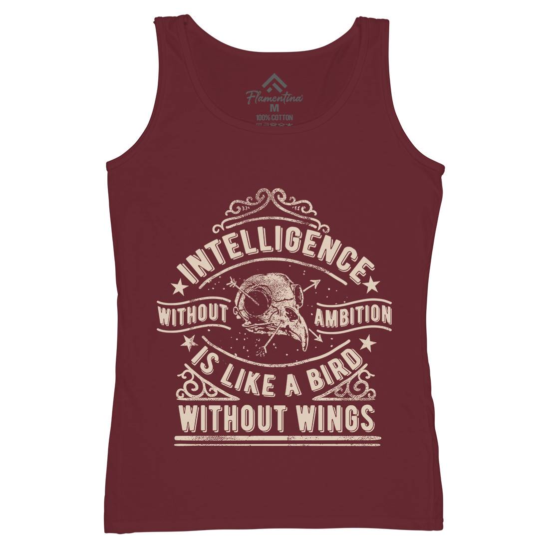 Intelligence Without Ambition Womens Organic Tank Top Vest Quotes C953