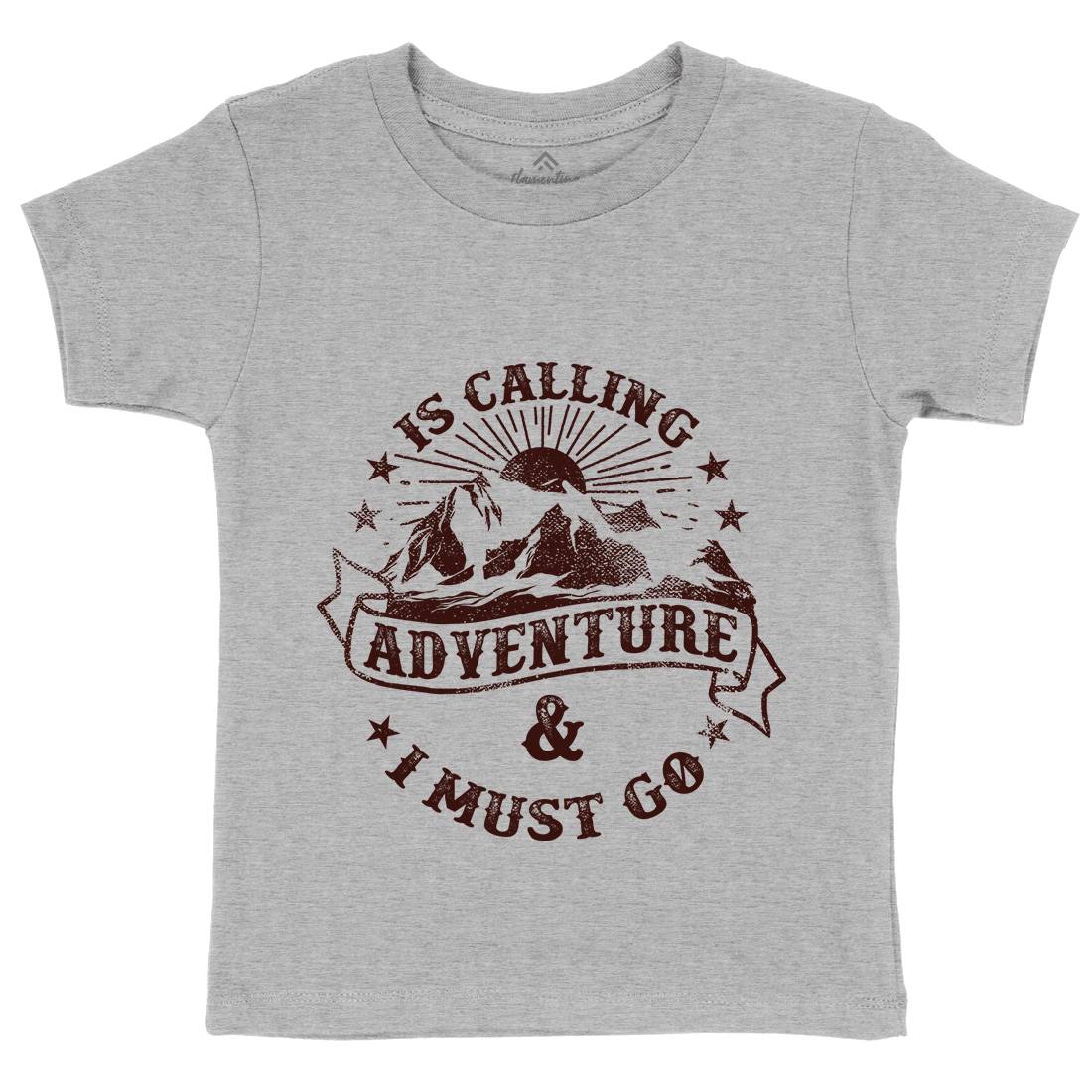 Is Calling Adventure Kids Organic Crew Neck T-Shirt Nature C954