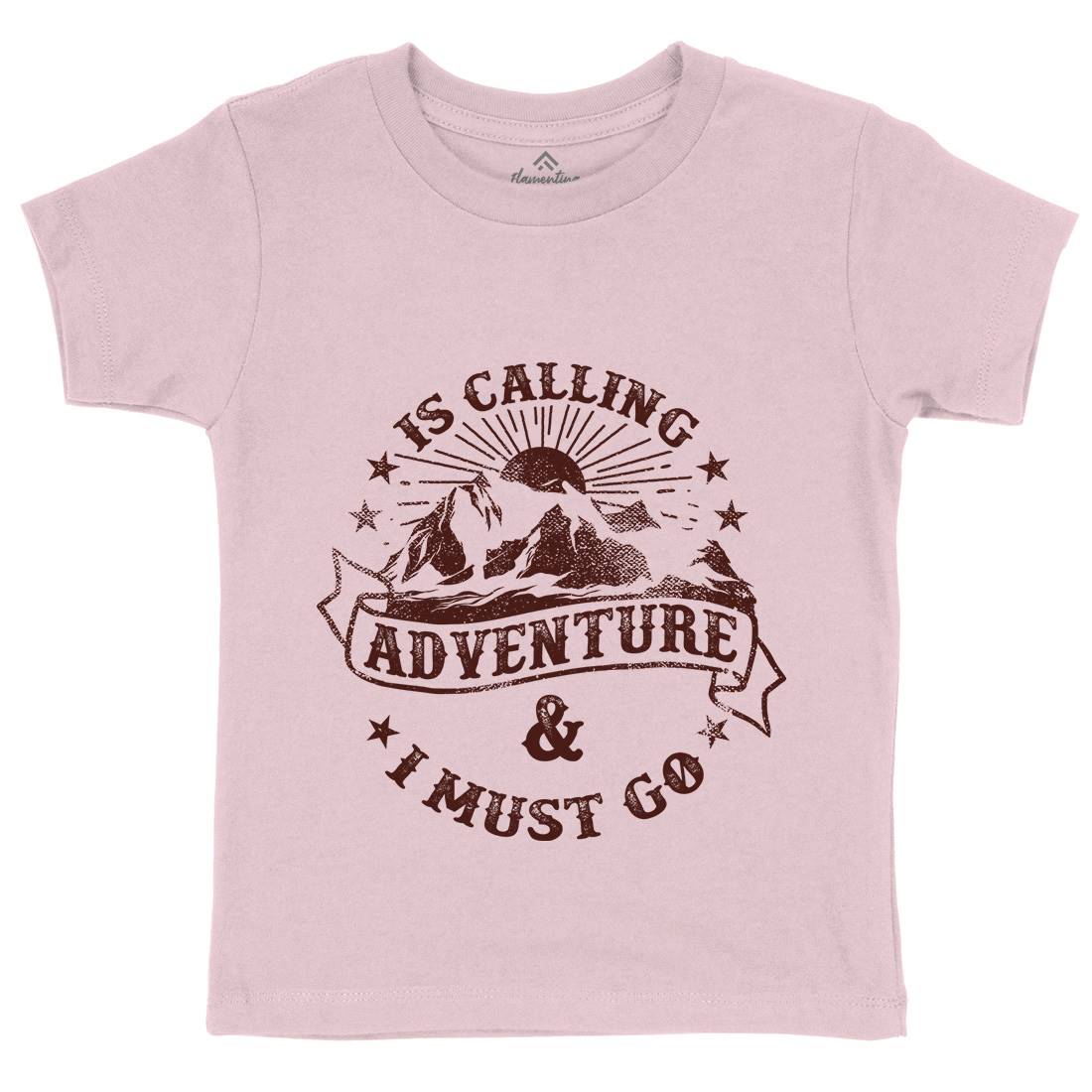 Is Calling Adventure Kids Crew Neck T-Shirt Nature C954