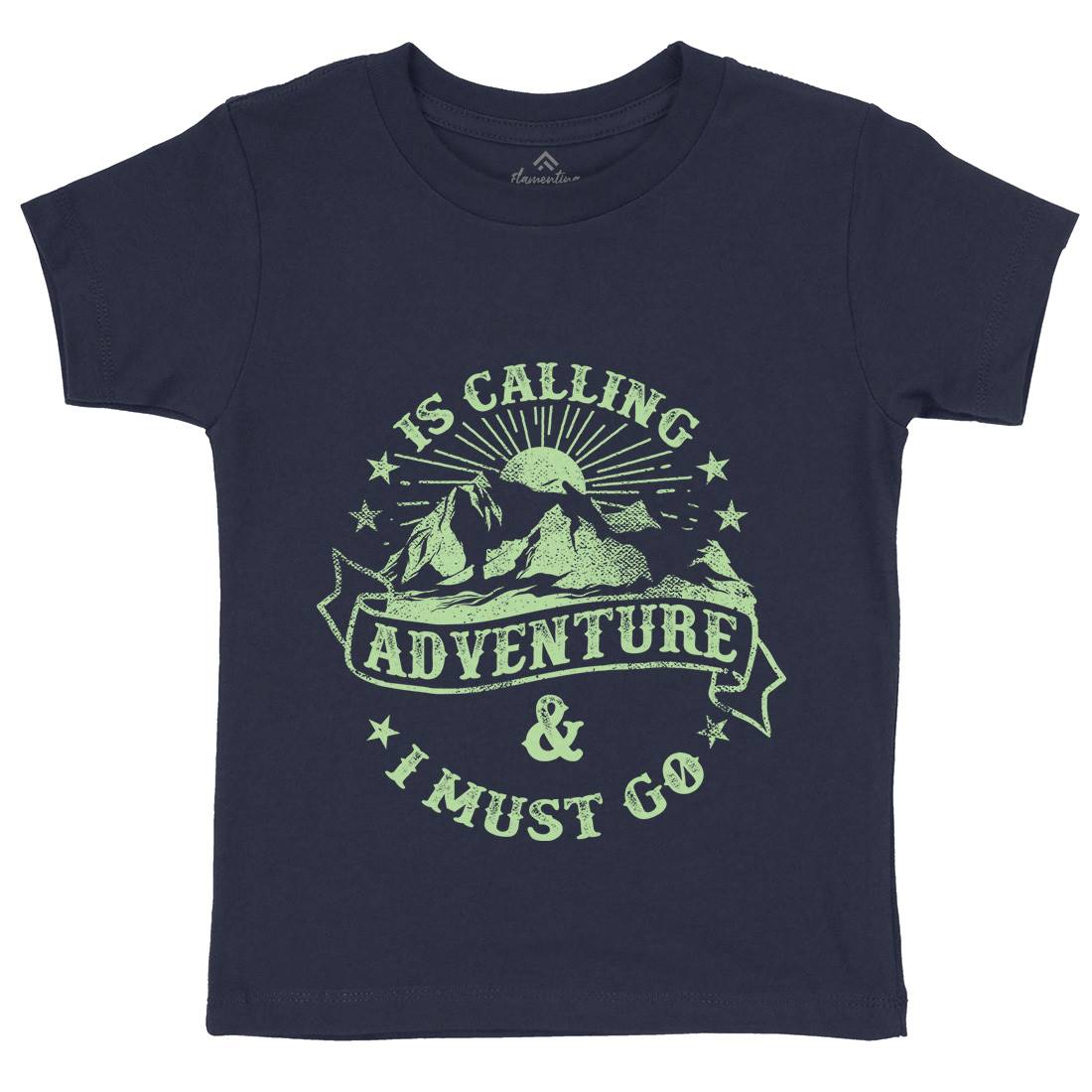 Is Calling Adventure Kids Crew Neck T-Shirt Nature C954