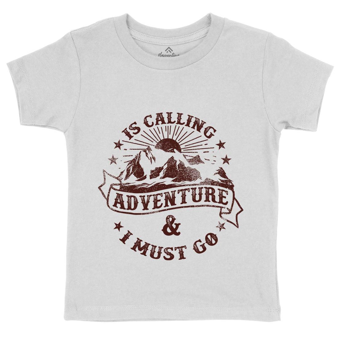 Is Calling Adventure Kids Organic Crew Neck T-Shirt Nature C954