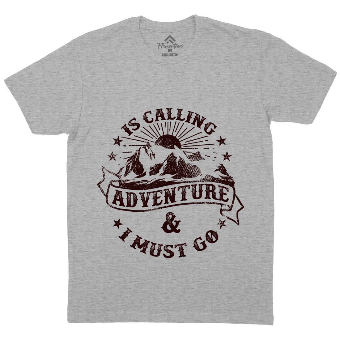 Is Calling Adventure Mens Crew Neck T-Shirt Nature C954