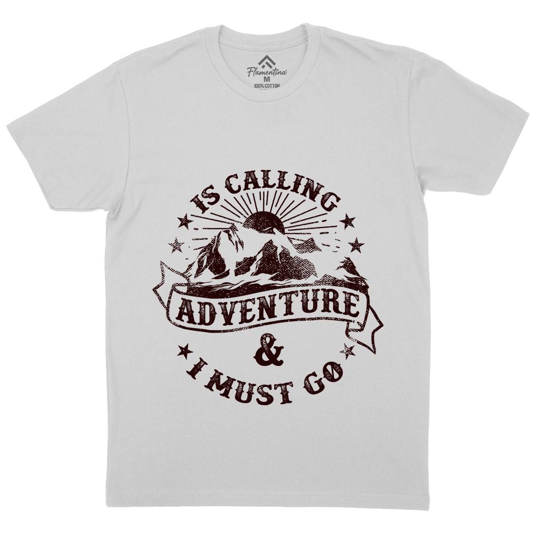Is Calling Adventure Mens Crew Neck T-Shirt Nature C954