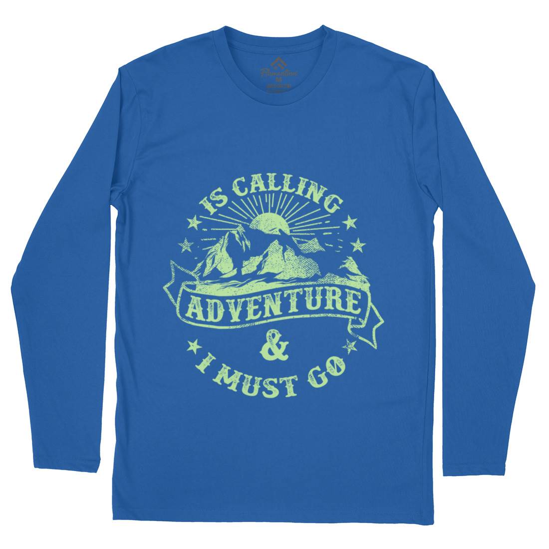 Is Calling Adventure Mens Long Sleeve T-Shirt Nature C954
