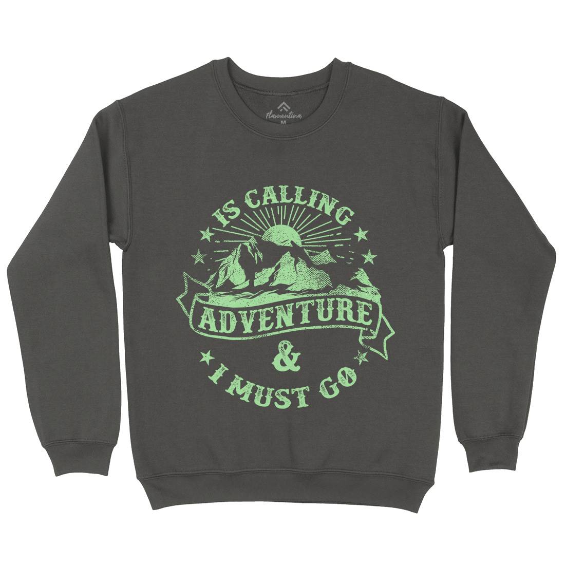Is Calling Adventure Kids Crew Neck Sweatshirt Nature C954