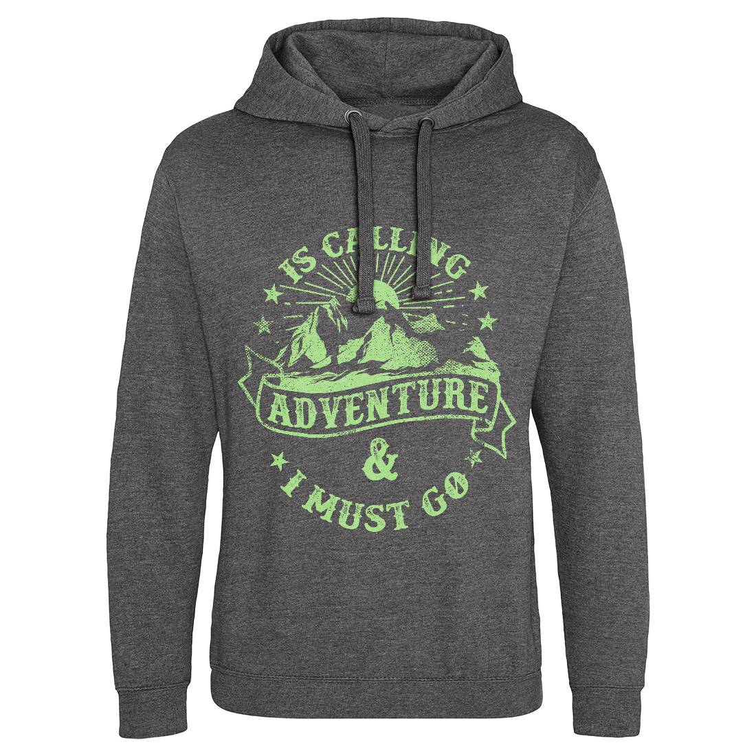 Is Calling Adventure Mens Hoodie Without Pocket Nature C954