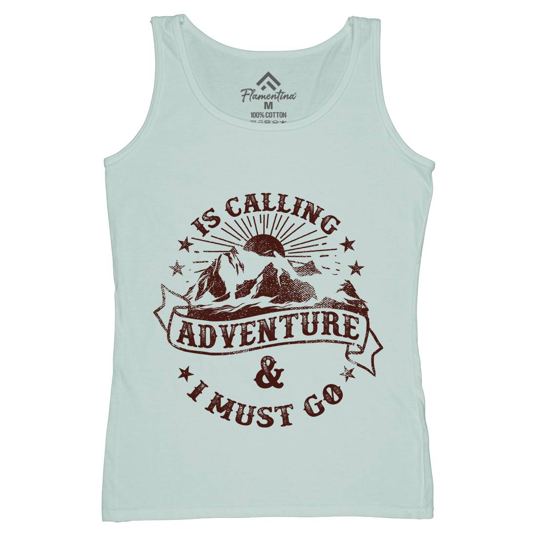 Is Calling Adventure Womens Organic Tank Top Vest Nature C954