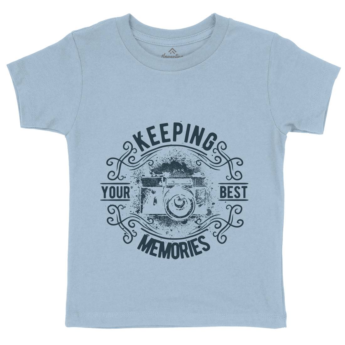 Keeping Your Best Memories Kids Organic Crew Neck T-Shirt Media C955