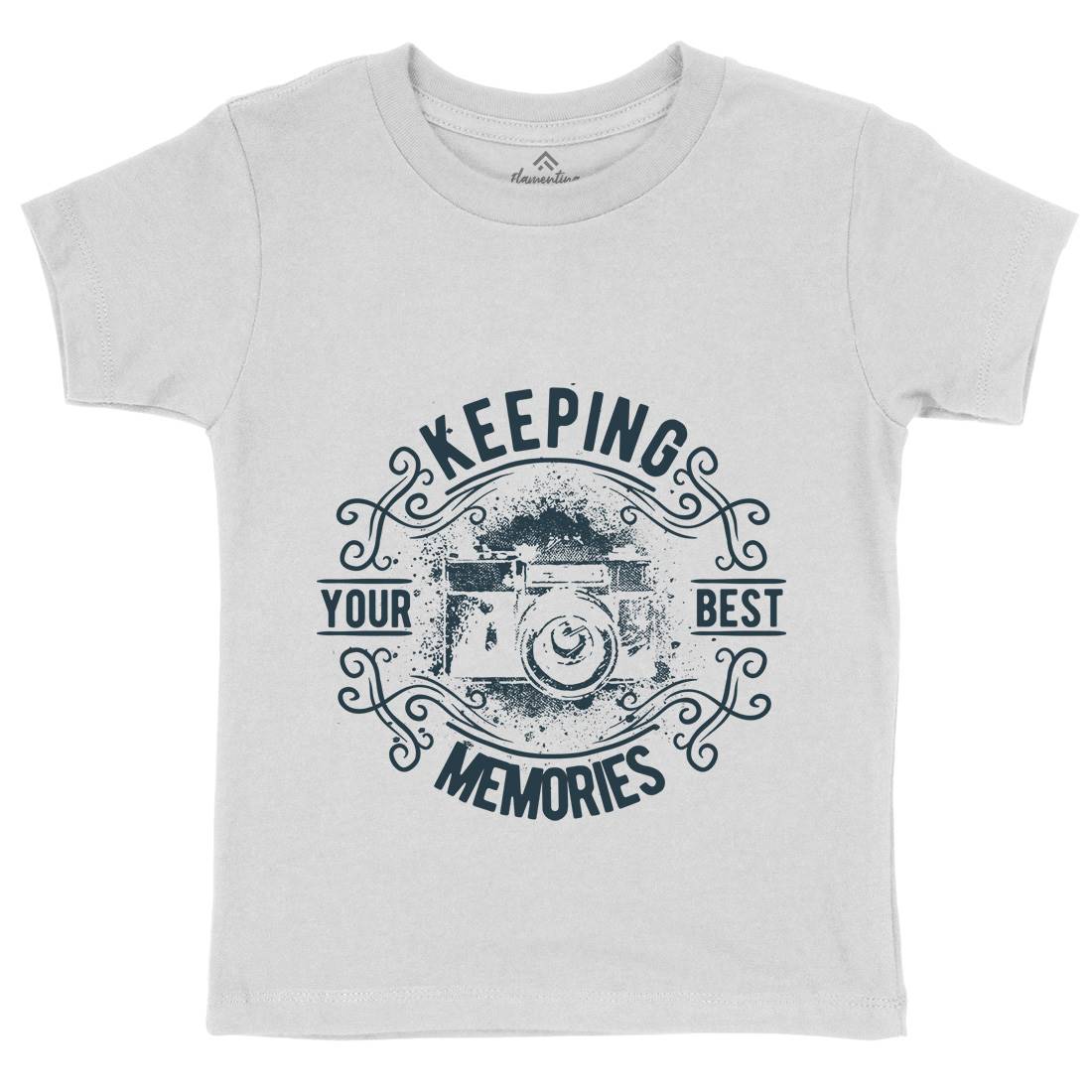 Keeping Your Best Memories Kids Organic Crew Neck T-Shirt Media C955