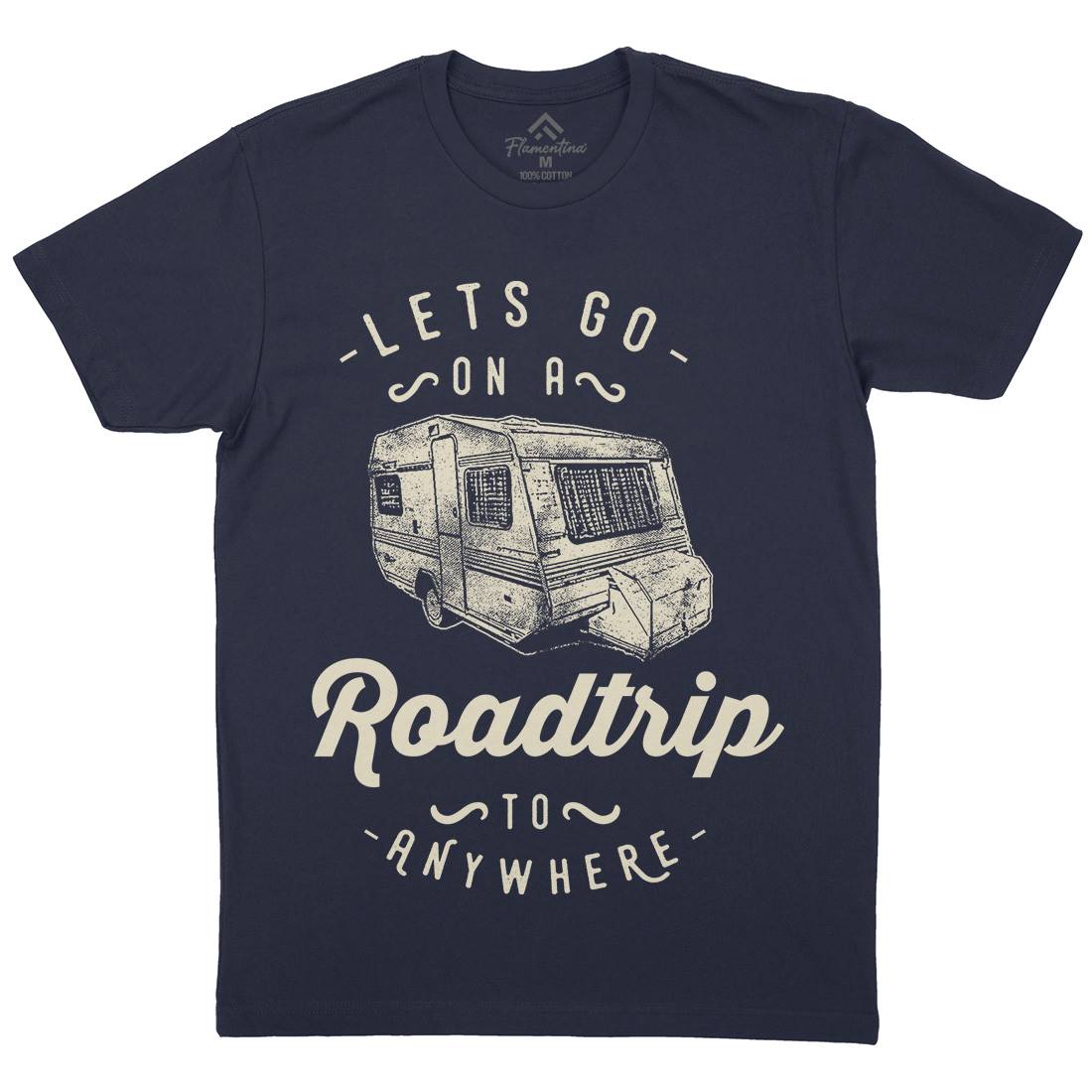 Let&#39;s Go On A Roadtrip Mens Crew Neck T-Shirt Nature C957