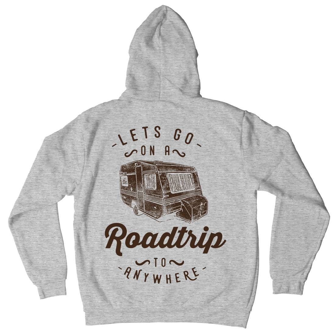 Let&#39;s Go On A Roadtrip Kids Crew Neck Hoodie Nature C957