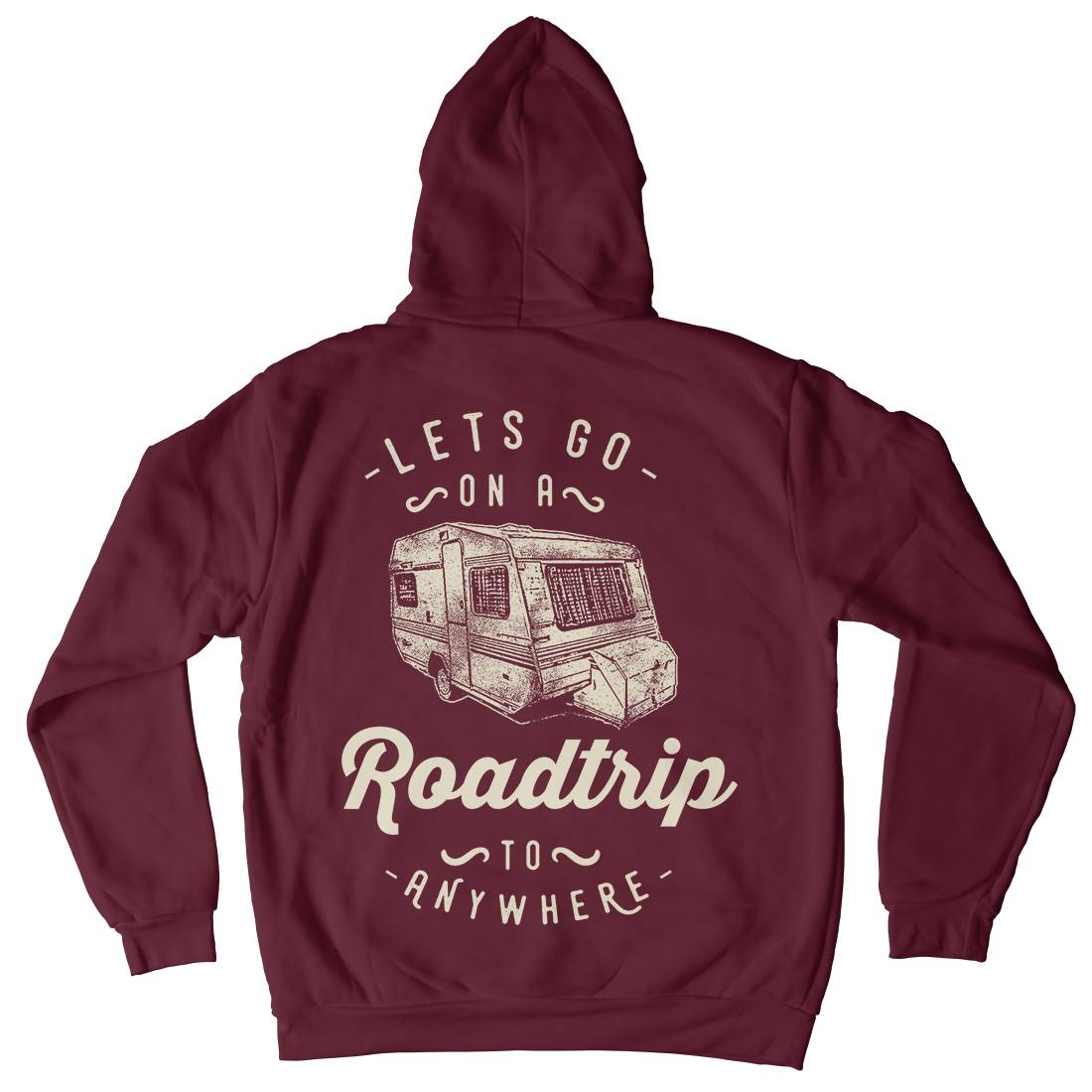 Let&#39;s Go On A Roadtrip Kids Crew Neck Hoodie Nature C957