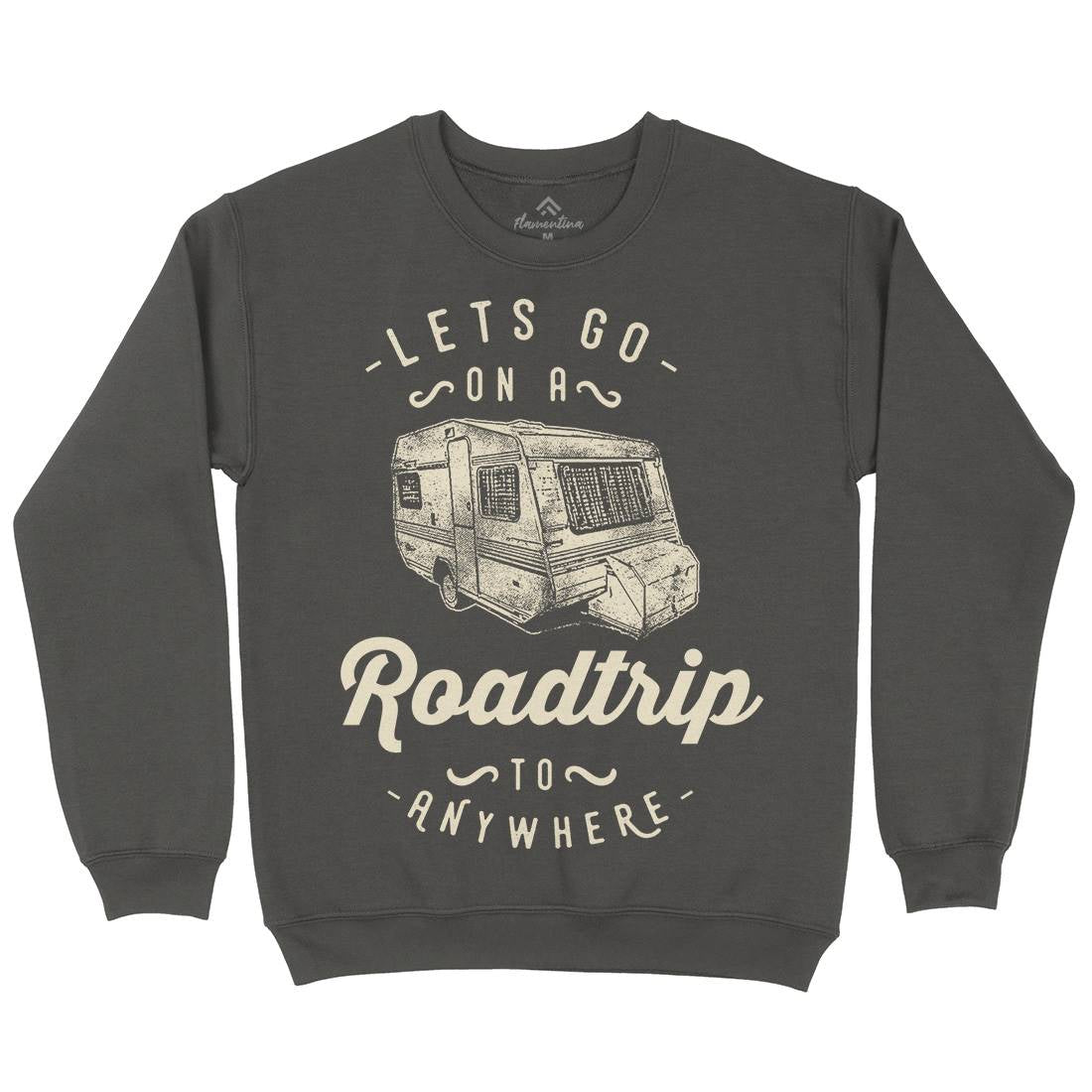 Let&#39;s Go On A Roadtrip Mens Crew Neck Sweatshirt Nature C957