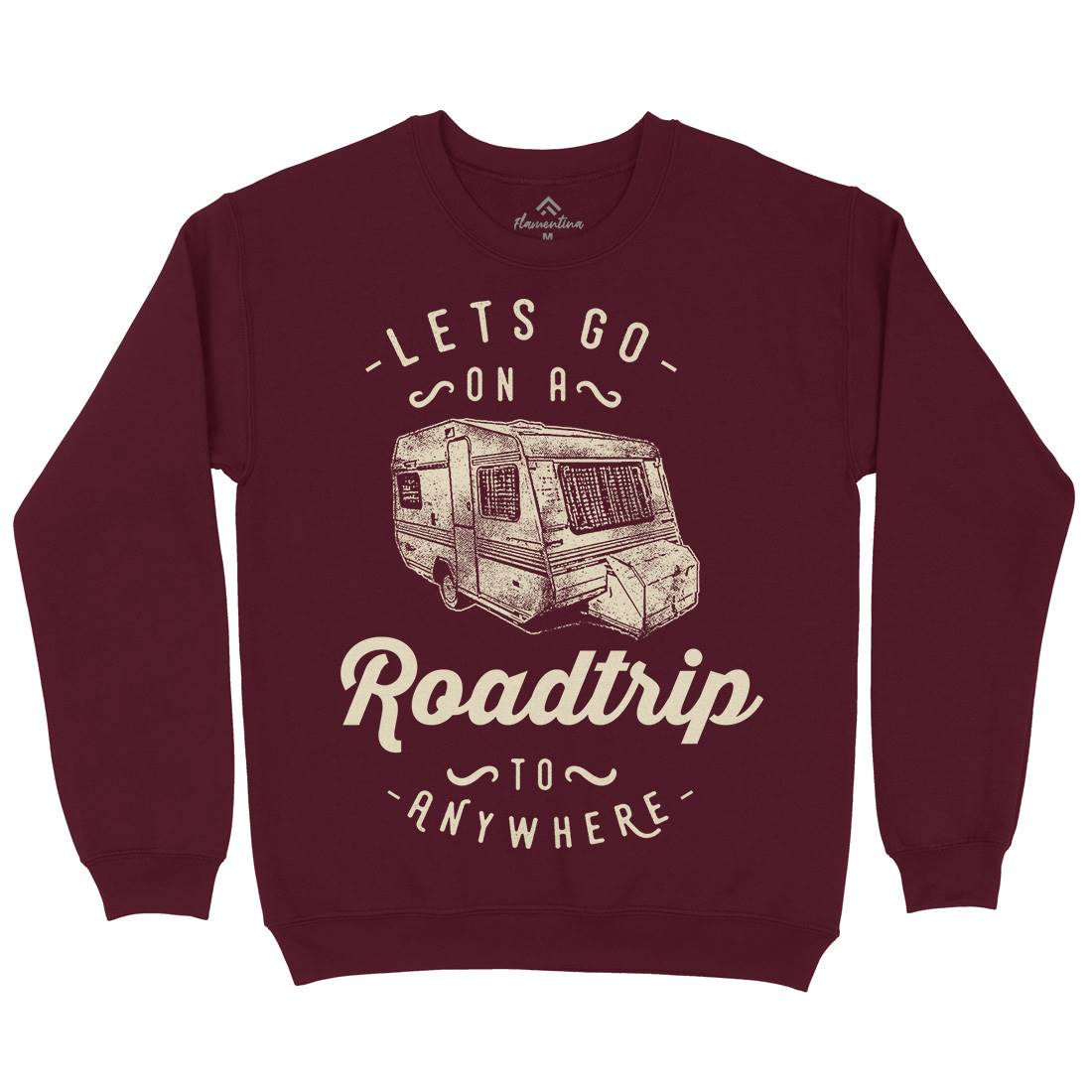 Let&#39;s Go On A Roadtrip Kids Crew Neck Sweatshirt Nature C957