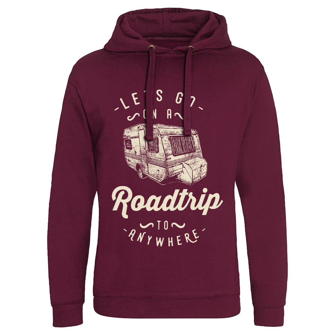 Let&#39;s Go On A Roadtrip Mens Hoodie Without Pocket Nature C957