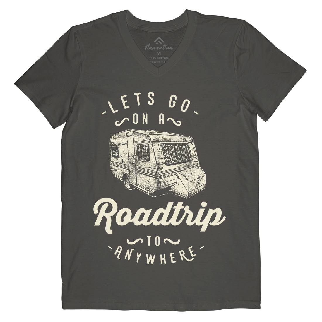 Let&#39;s Go On A Roadtrip Mens V-Neck T-Shirt Nature C957