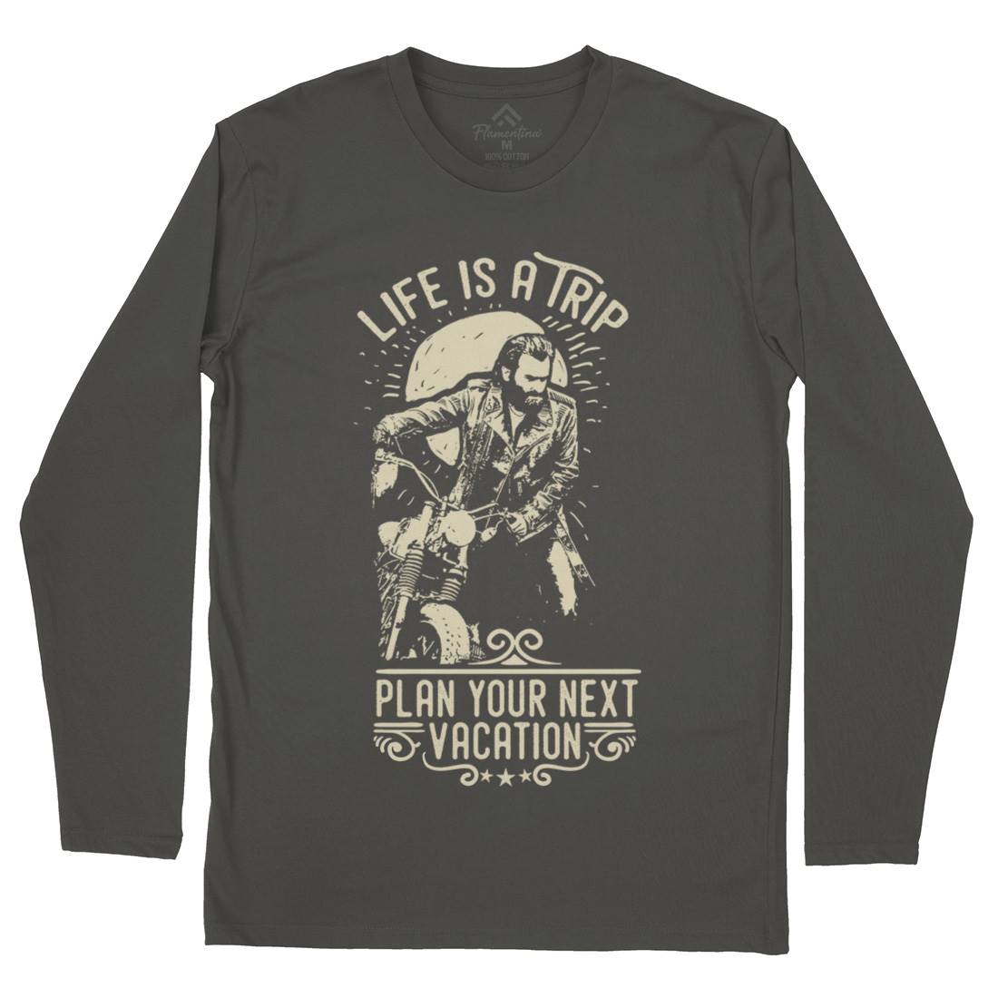Life Is A Trip Mens Long Sleeve T-Shirt Motorcycles C959