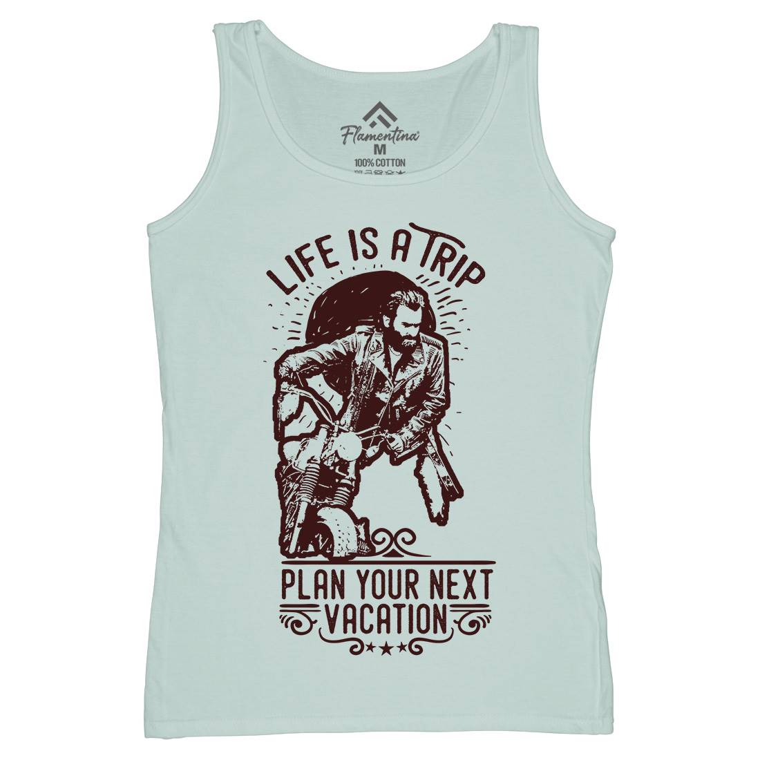 Life Is A Trip Womens Organic Tank Top Vest Motorcycles C959