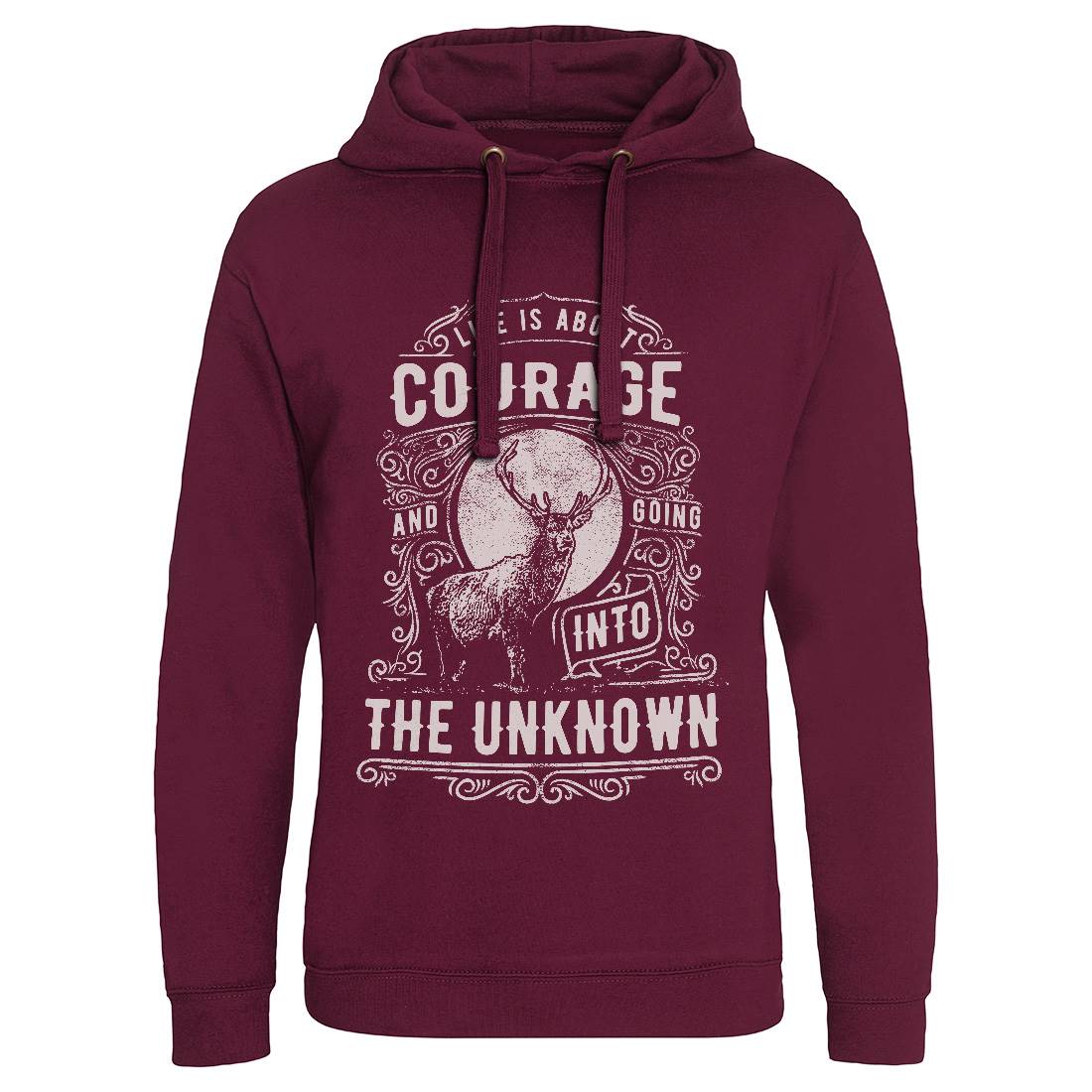 Life Is About Courage Mens Hoodie Without Pocket Quotes C960