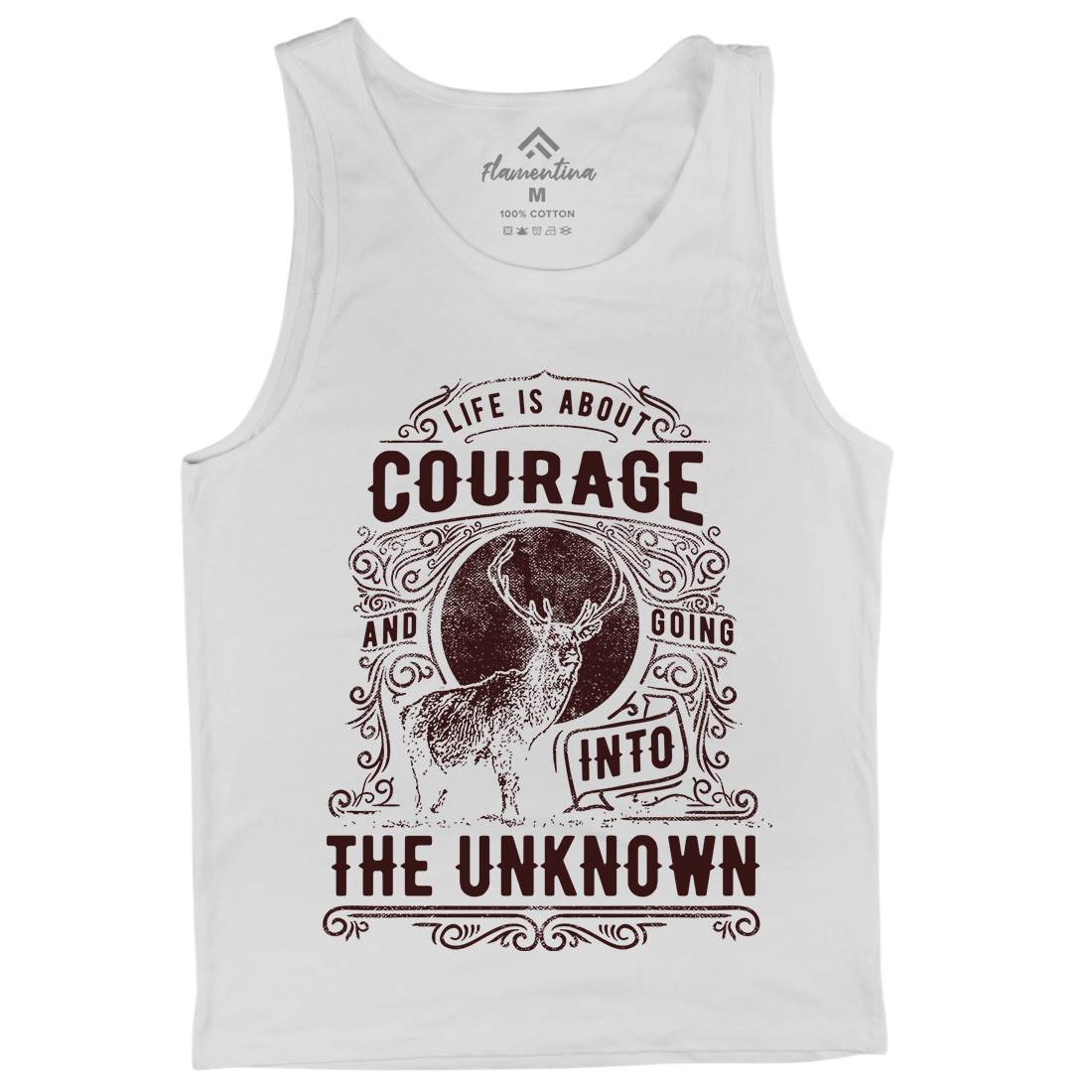 Life Is About Courage Mens Tank Top Vest Quotes C960