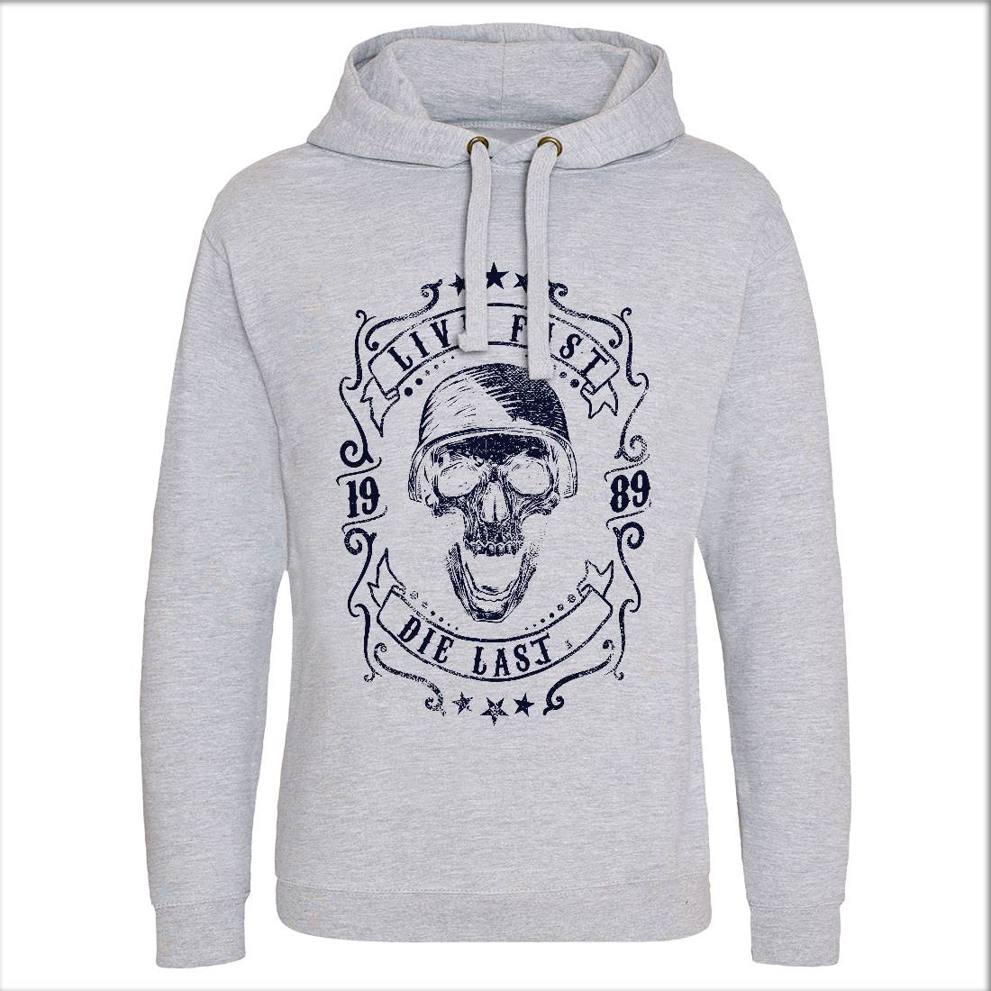 Live Fast Mens Hoodie Without Pocket Motorcycles C961