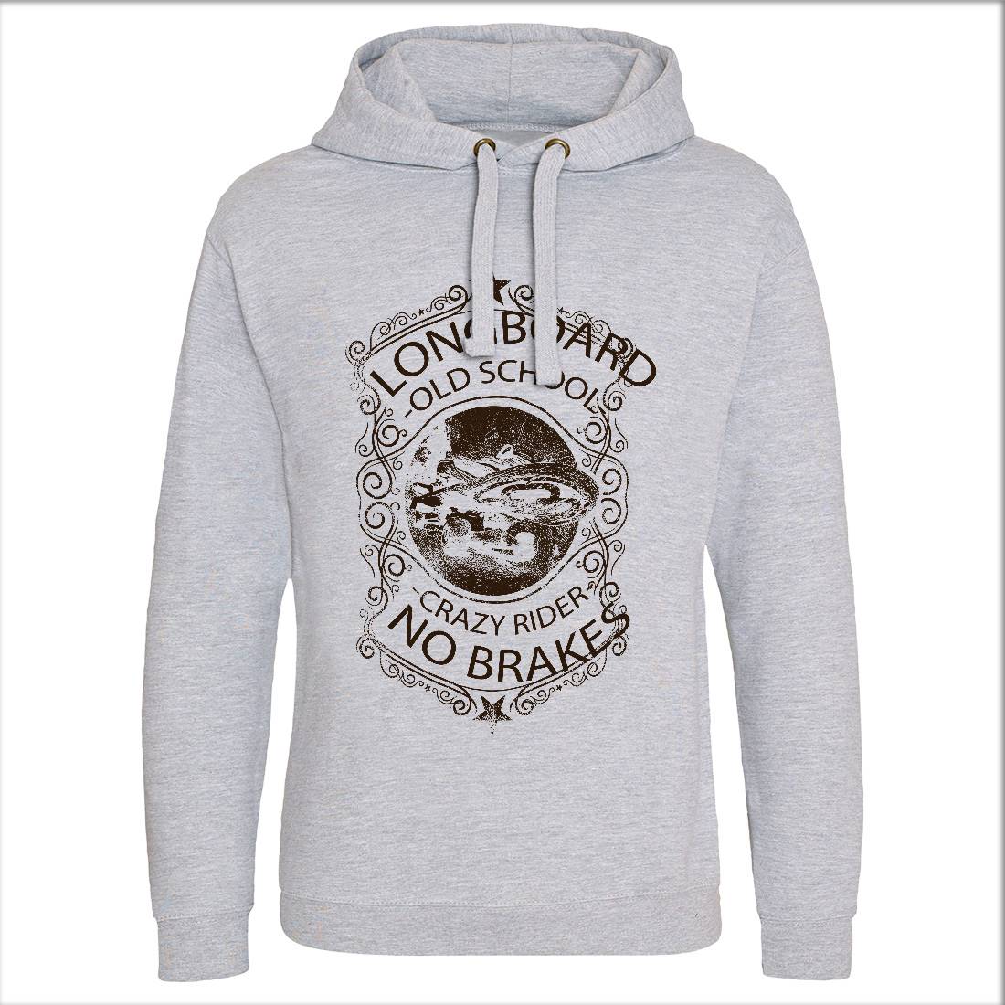 Longboard Crazy Rider Mens Hoodie Without Pocket Skate C962