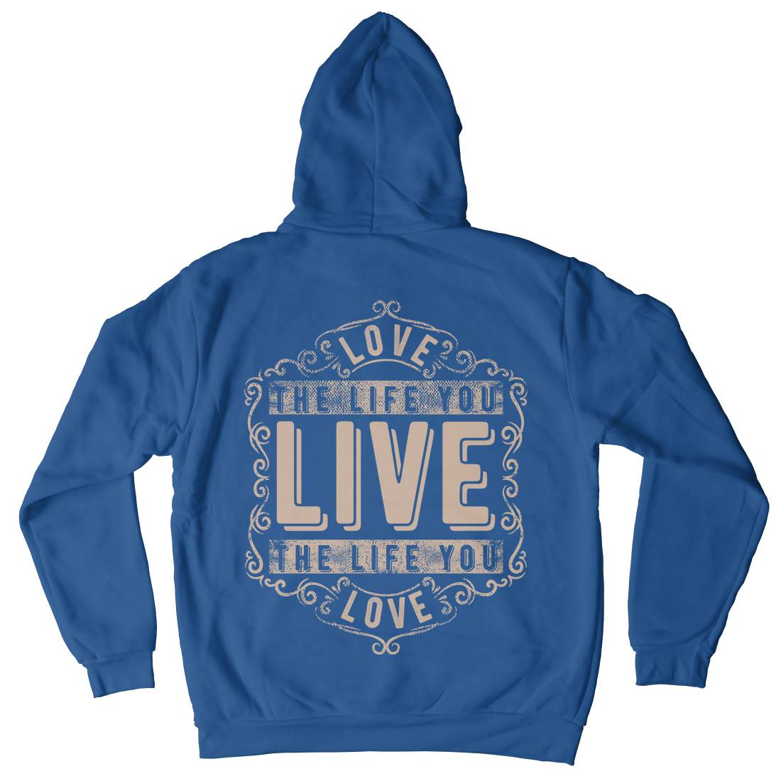 Love The Life You Live Kids Crew Neck Hoodie Quotes C963