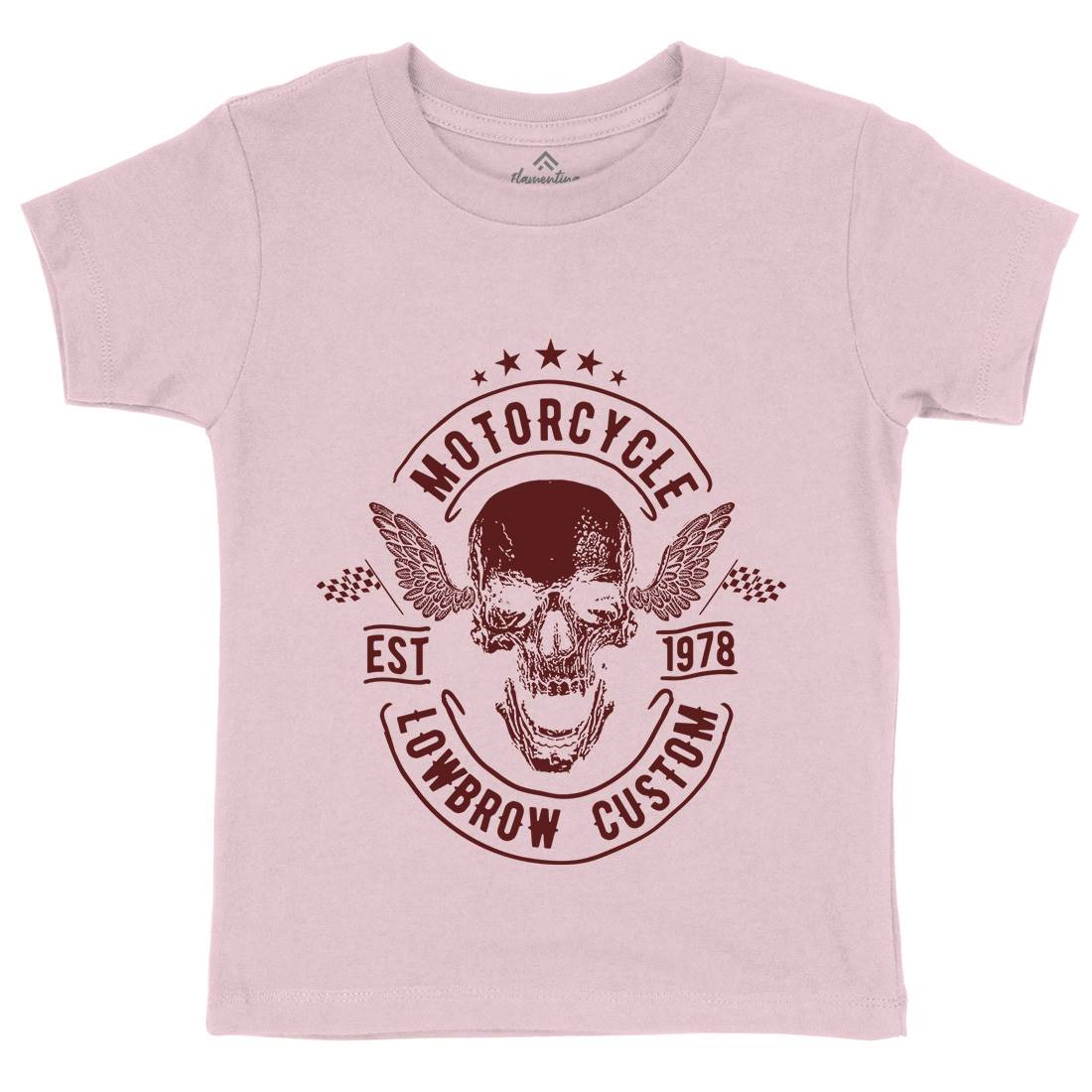 Lowbrow Custom Kids Organic Crew Neck T-Shirt Motorcycles C964