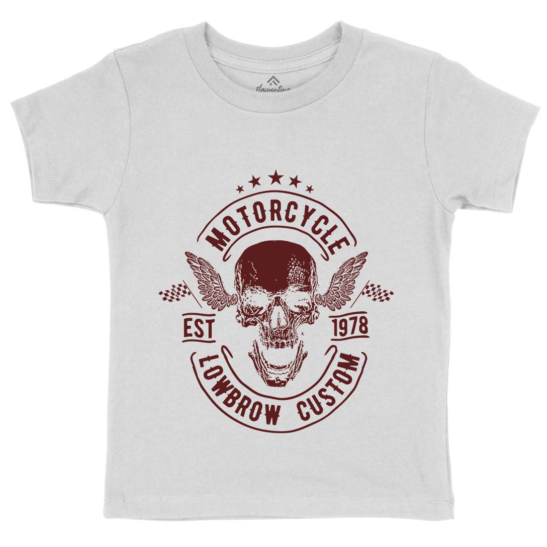 Lowbrow Custom Kids Organic Crew Neck T-Shirt Motorcycles C964