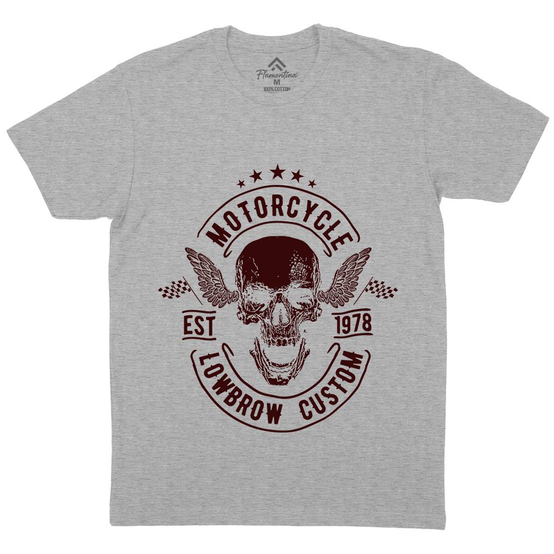 Lowbrow Custom Mens Crew Neck T-Shirt Motorcycles C964
