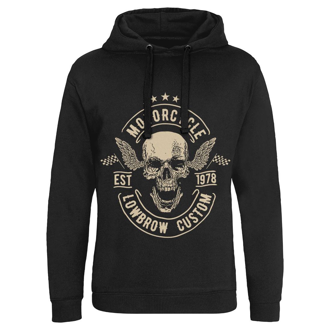 Lowbrow Custom Mens Hoodie Without Pocket Motorcycles C964