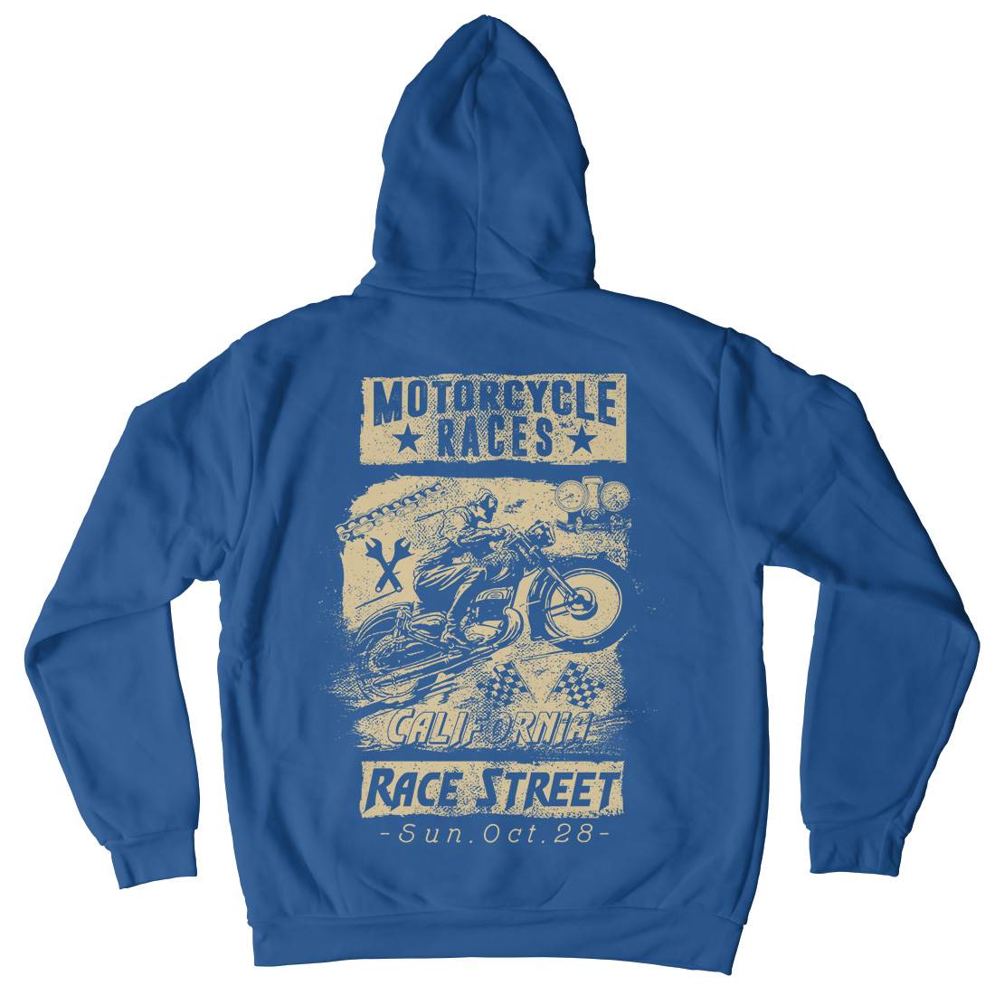 Races Mens Hoodie With Pocket Motorcycles C966