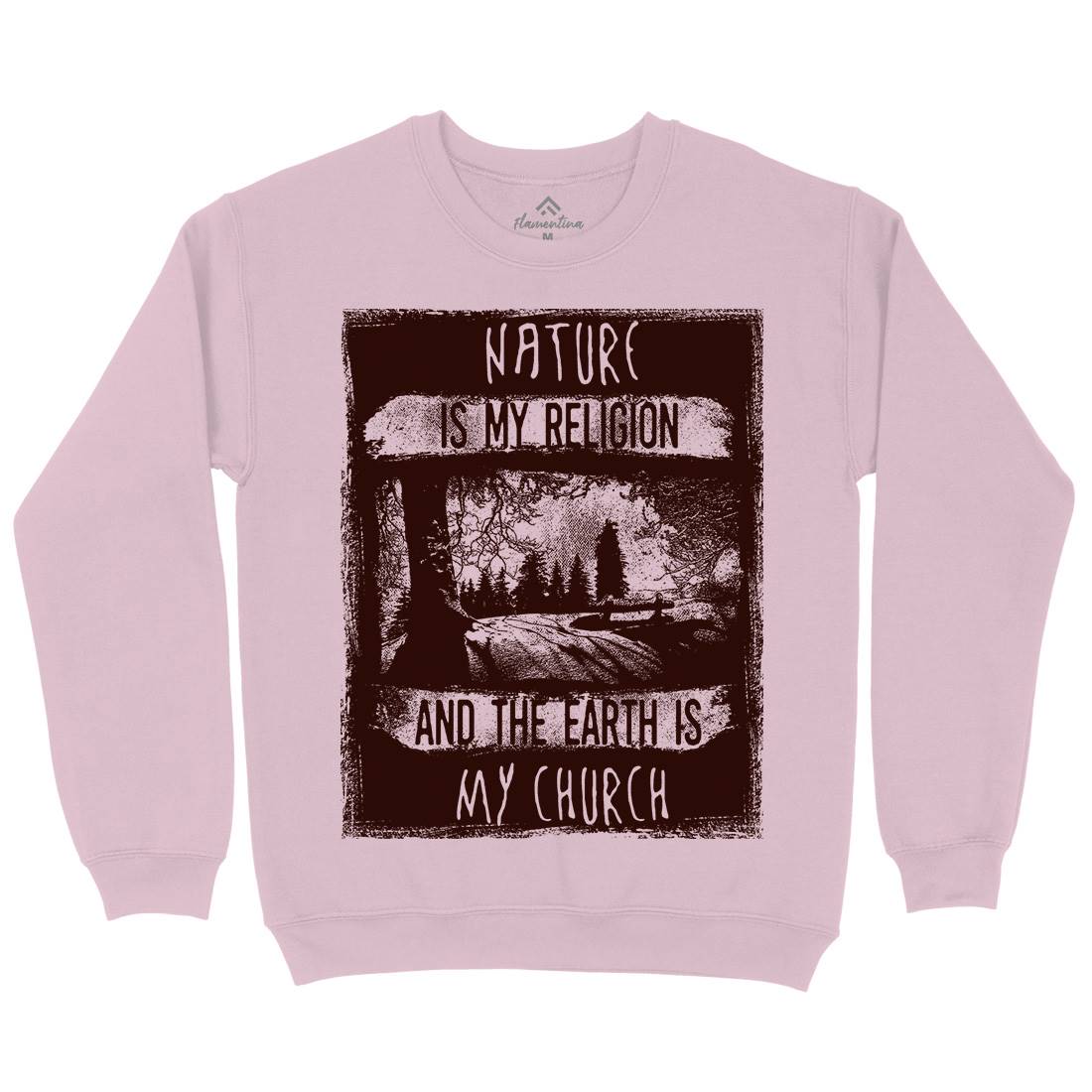 Is My Religion Kids Crew Neck Sweatshirt Nature C967