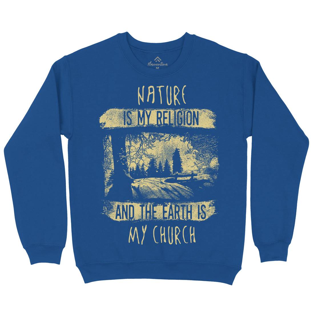 Is My Religion Kids Crew Neck Sweatshirt Nature C967