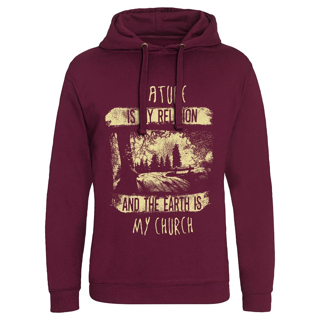 Is My Religion Mens Hoodie Without Pocket Nature C967