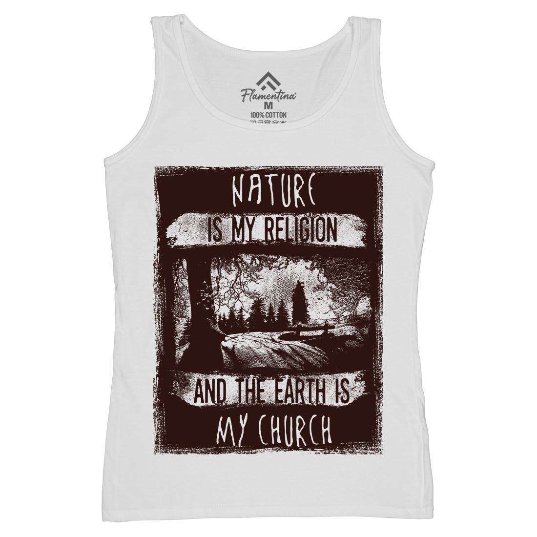Is My Religion Womens Organic Tank Top Vest Nature C967