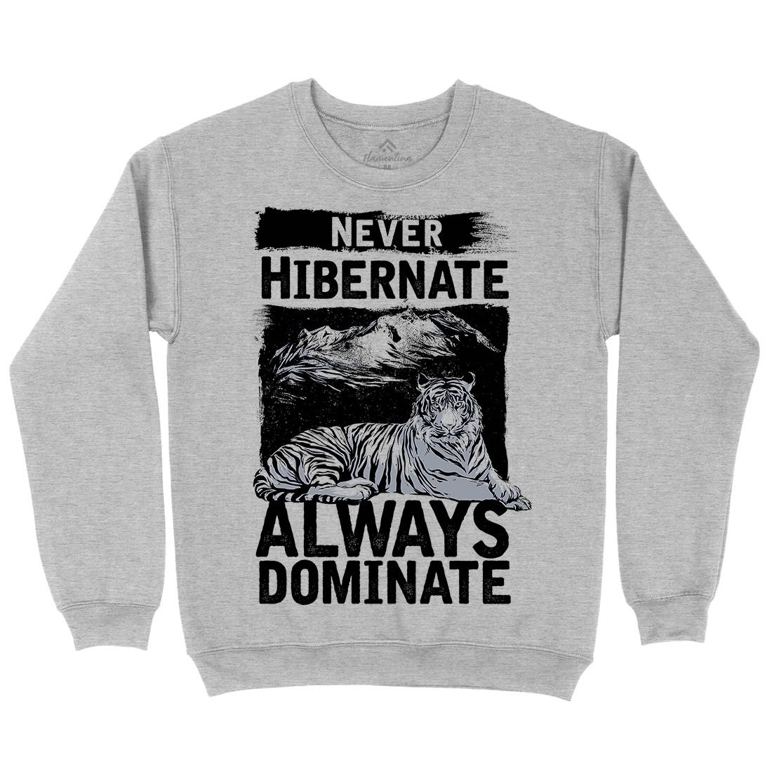 Never Hibernate Mens Crew Neck Sweatshirt Nature C968