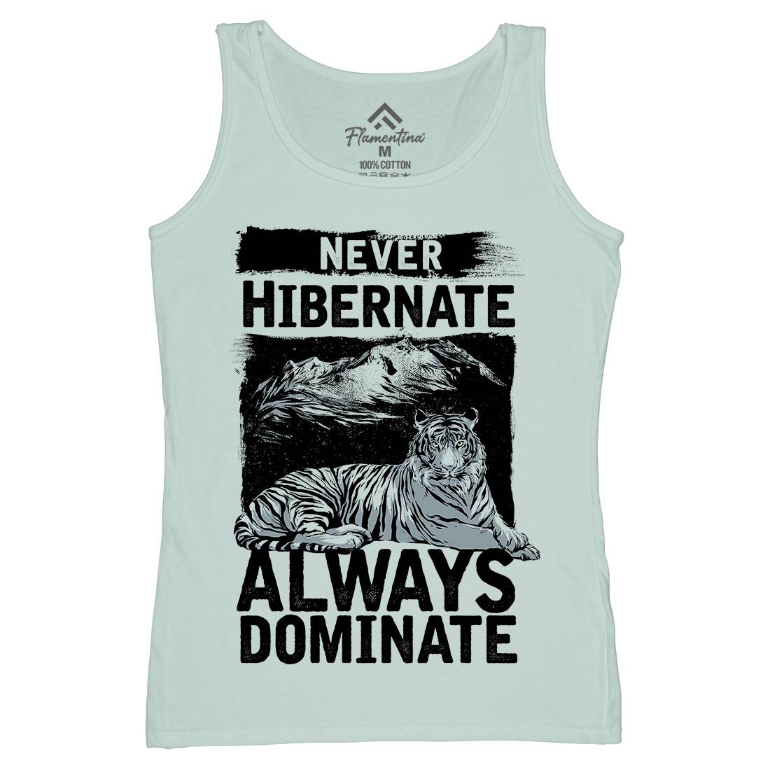 Never Hibernate Womens Organic Tank Top Vest Nature C968