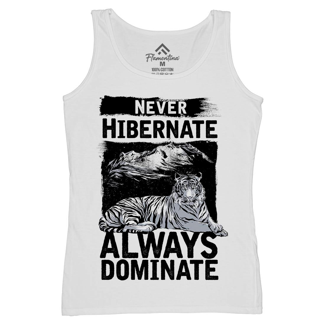 Never Hibernate Womens Organic Tank Top Vest Nature C968