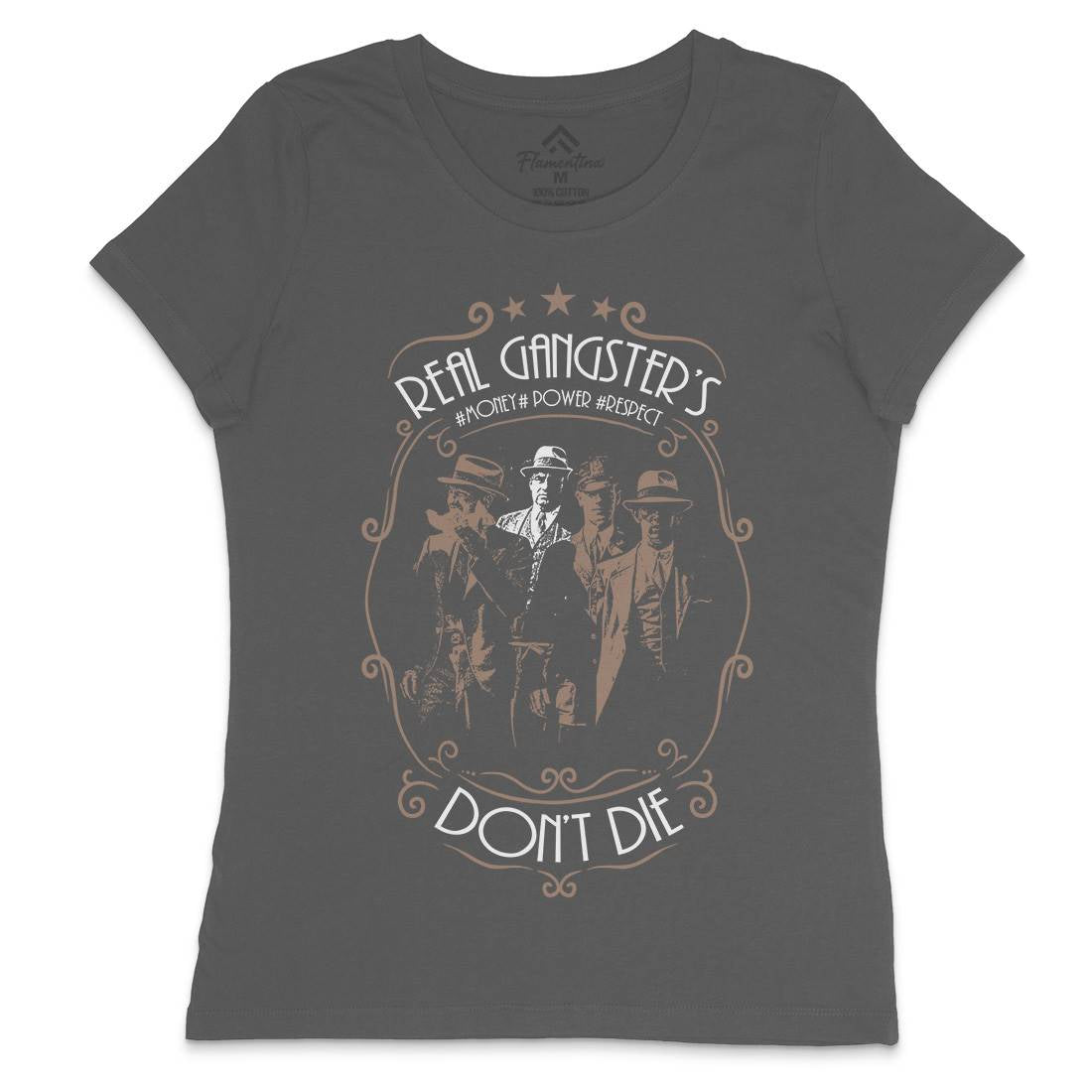 Real Gangster&#39;s Don&#39;t Die Womens Crew Neck T-Shirt Retro C972